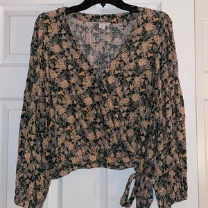 american eagle wrap top